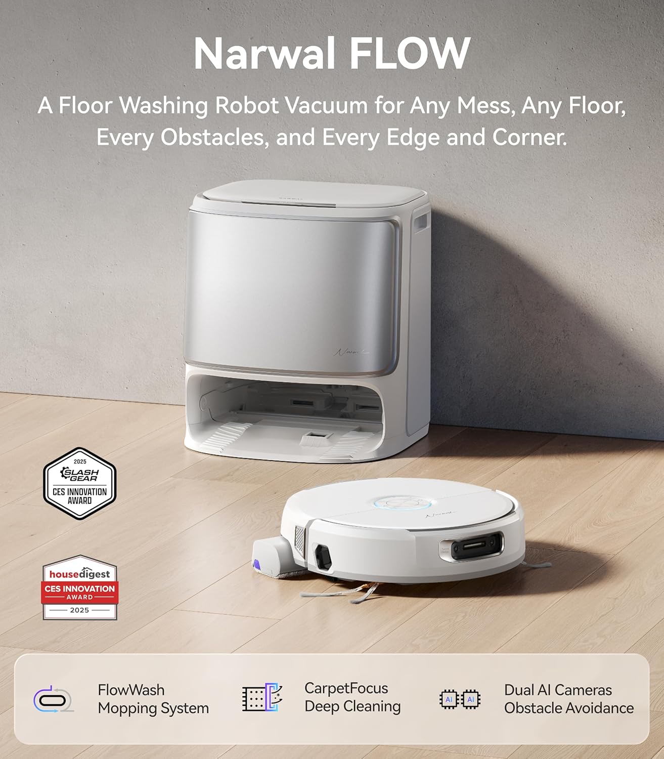 Narwal Flow Robot Vacuum & Mop (pre-order)